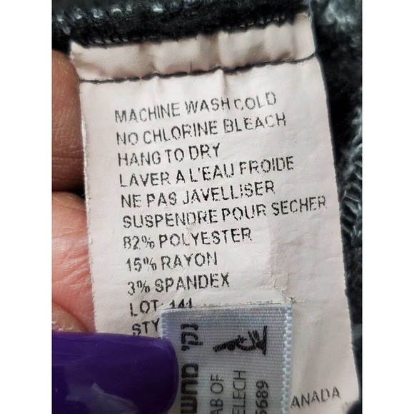 Noni Teen Women's Gray Polyester Round Neck Sleeveless Knee Length Dress Small - Picture 10 of 11